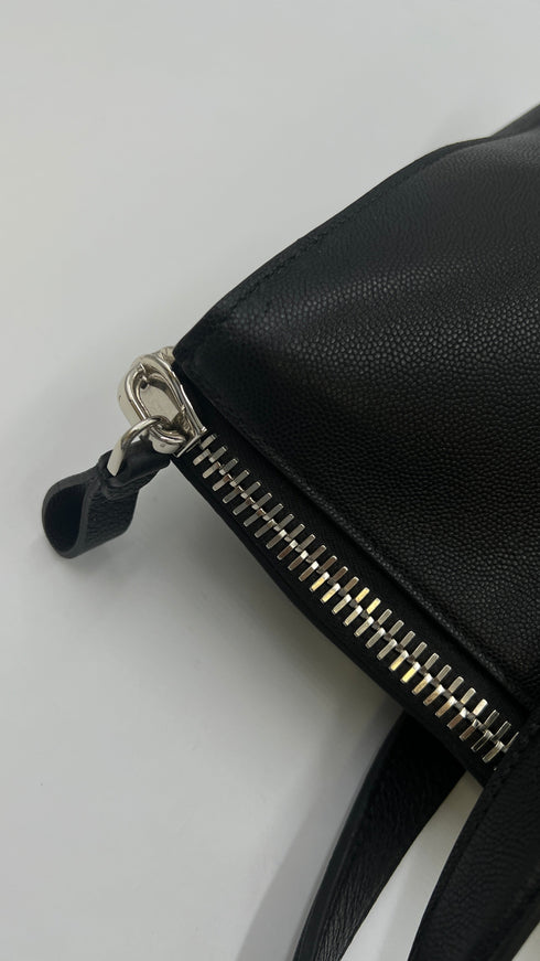 Borsa in pelle nera
