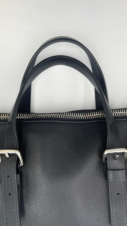 Borsa in pelle nera