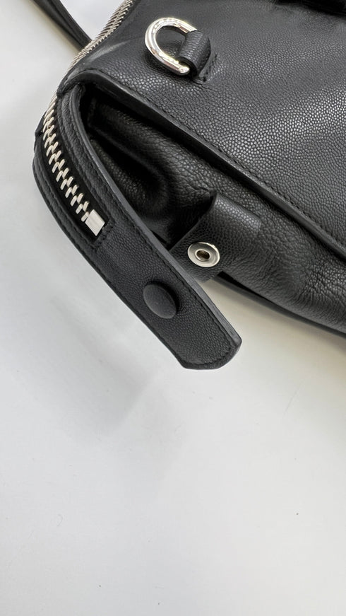 Borsa in pelle nera