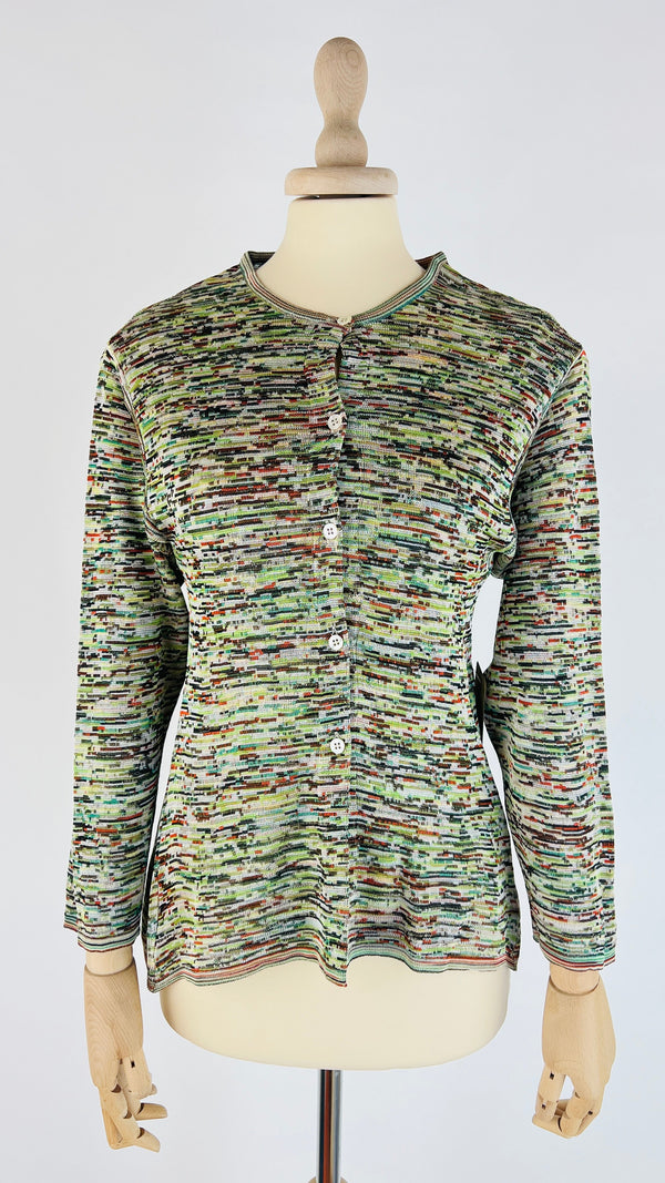 Cardigan corto multicolor
