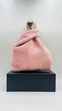 Borsa in shearling rosa Simonetta Ravizza