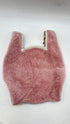 Borsa in shearling rosa