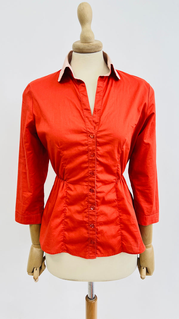 Camicia collo a contrasto