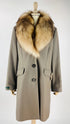 Cappotto con collo pelliccia