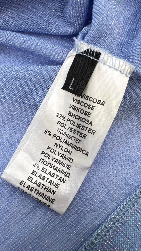 Maglia cropped lurex