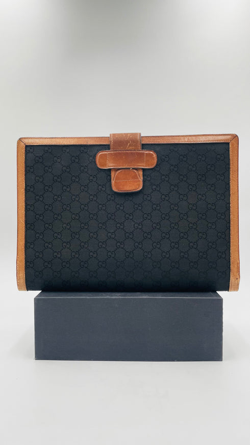 Portadocumenti vintage monogram