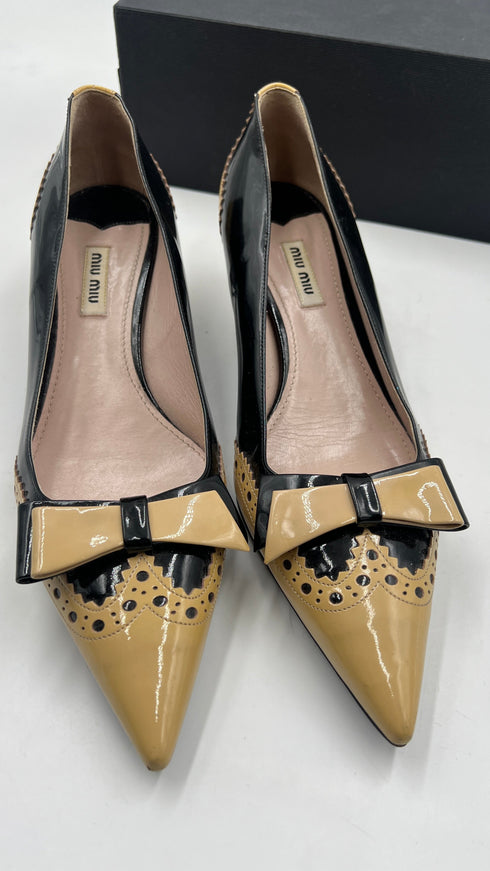 Décolleté vintage in vernice N.41