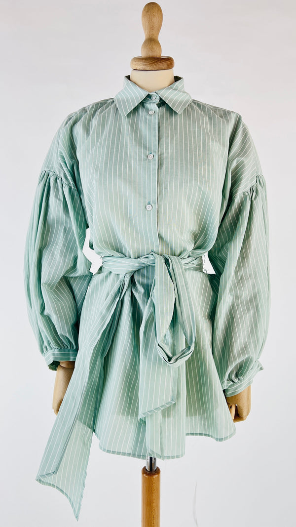 Camicia lunga con cintura