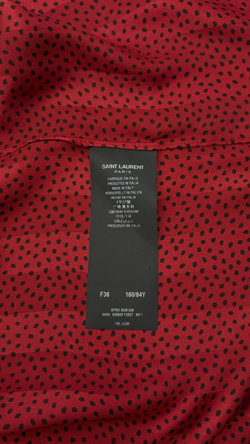 Camicia in seta pois
