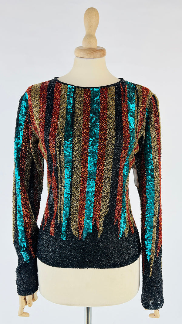 Blusa fantasia paillettes