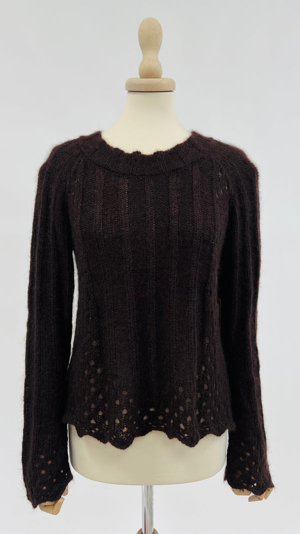 Maglia traforata mohair