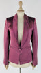 Blazer sfiancato a righe lurex