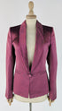 Blazer sfiancato a righe lurex