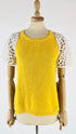 Maglia retro in pizzo