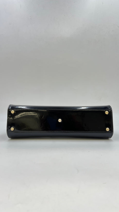 Borsa “Sicily” nera vernice