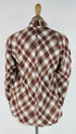 Blusa check pieghe sul collo