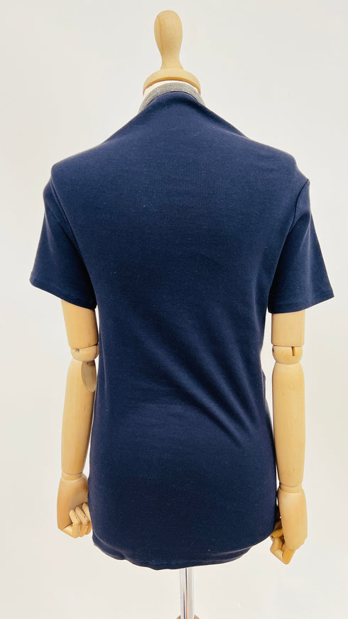 T-shirt in jersey blu