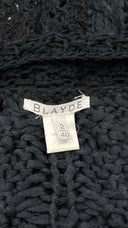Cardigan oversize lungo nero BLAYDE