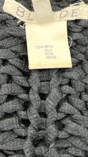 Cardigan oversize lungo nero BLAYDE