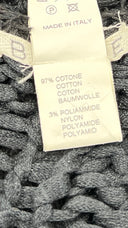 Cardigan oversize lungo nero BLAYDE