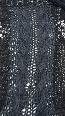 Cardigan oversize lungo nero BLAYDE