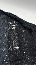 Cardigan oversize lungo nero BLAYDE