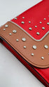 Portafoglio strass e borchie