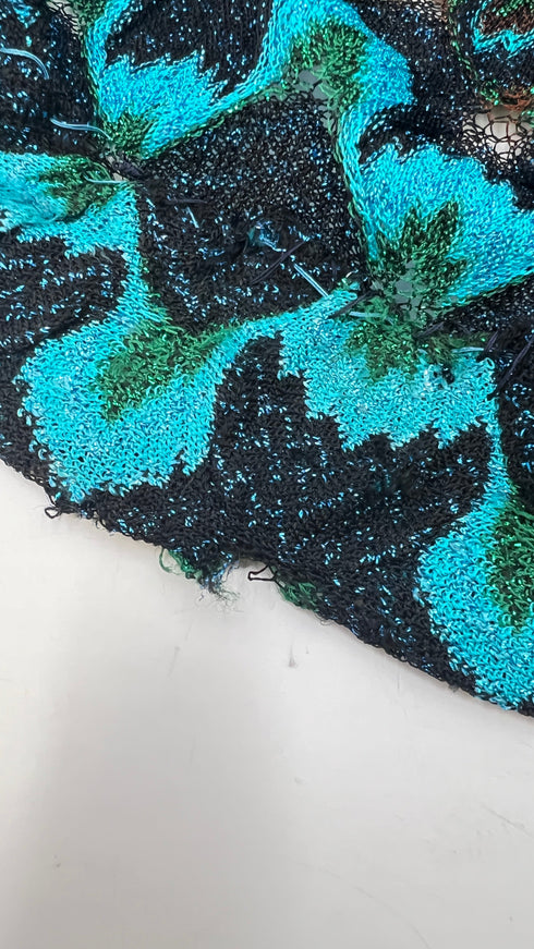 Pantaloni palazzo in maglia