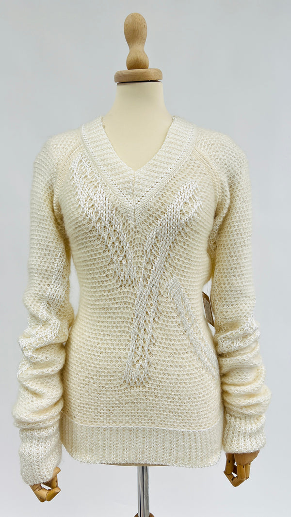 Maglione lungo a V