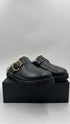 Mules pelle nera N.38