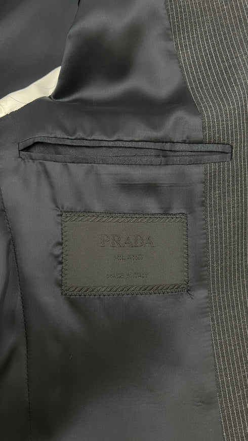 Blazer gessato monopetto