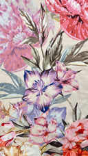 T-shirt a fiori paillettes rosa DerHY