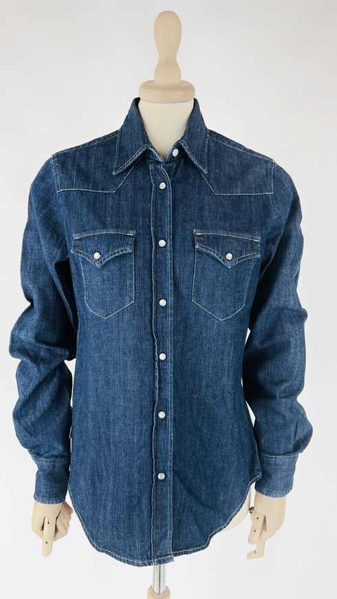 Camicia texana in denim