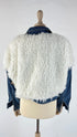 Giacca denim eco-pelliccia