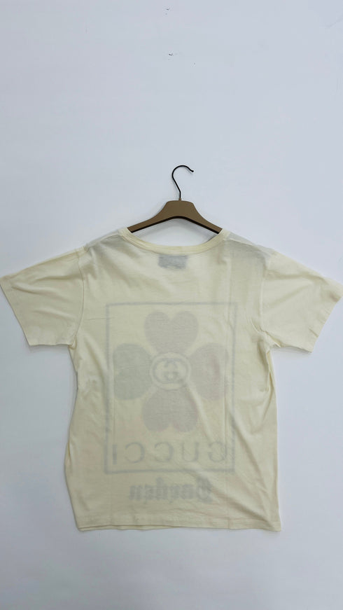 T-shirt stampa quadrifoglio
