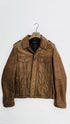 Giacca in pelle marrone
