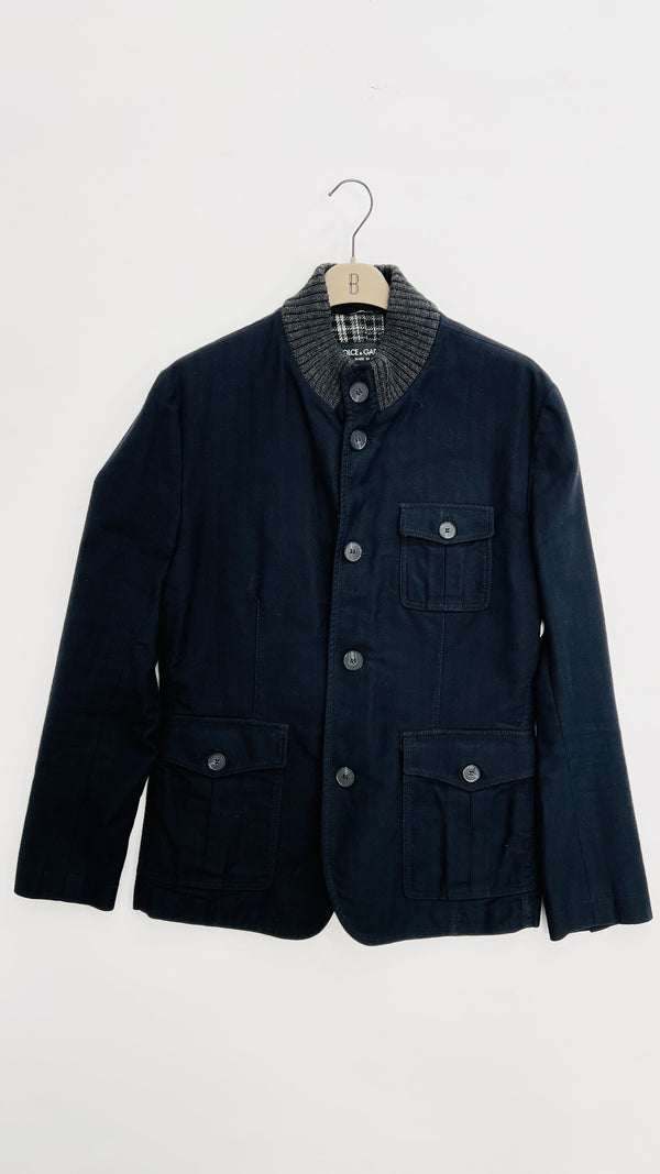 Giacca corta blu