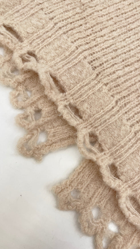 Maglione fondo forato