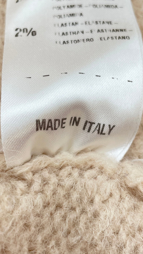 Maglione fondo forato
