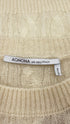 Maglione trecce cashmere-seta