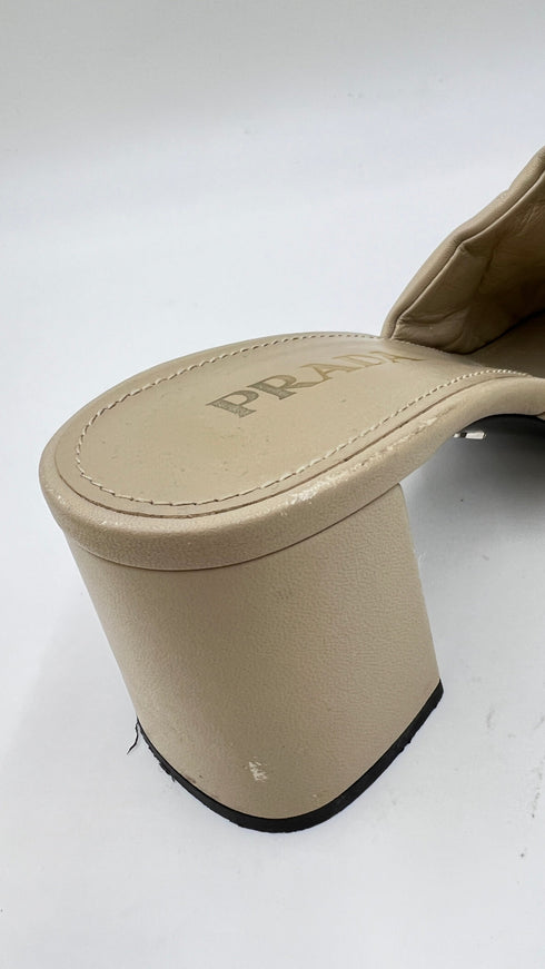 Sandali in pelle trapuntata N.38