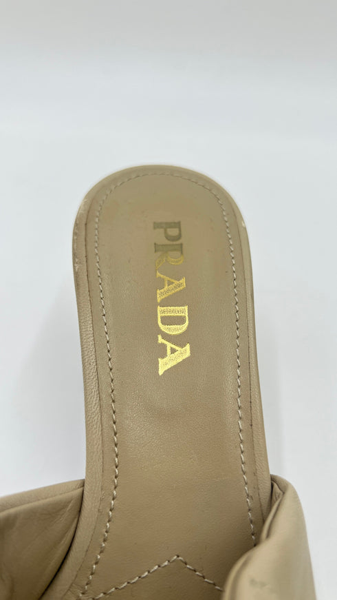 Sandali in pelle trapuntata N.38