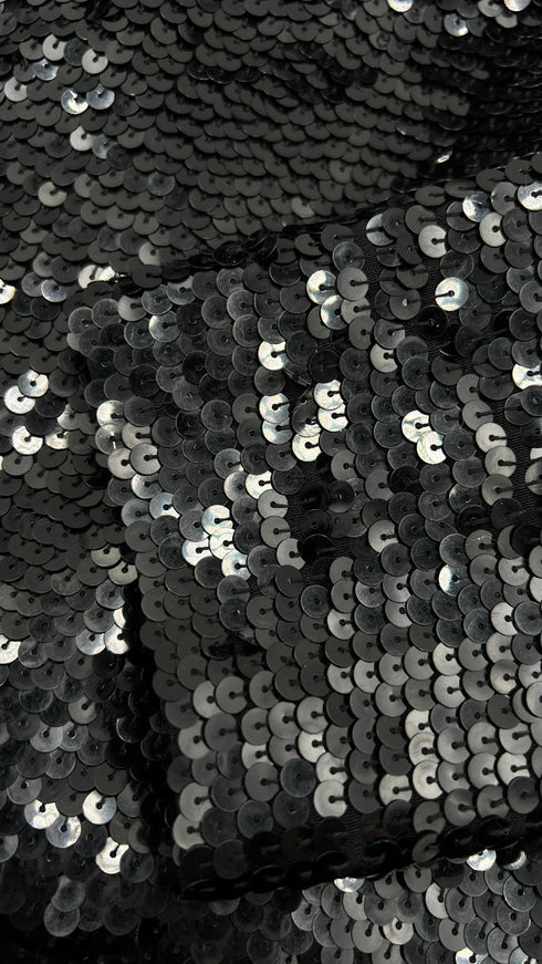 Blazer paillettato nero