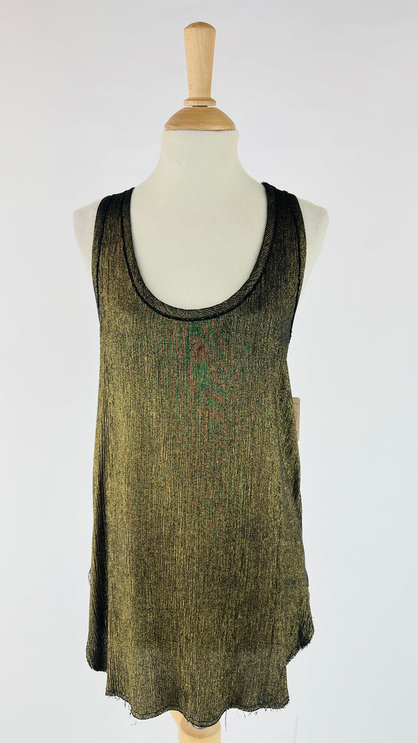 Top bronzo metalizzato