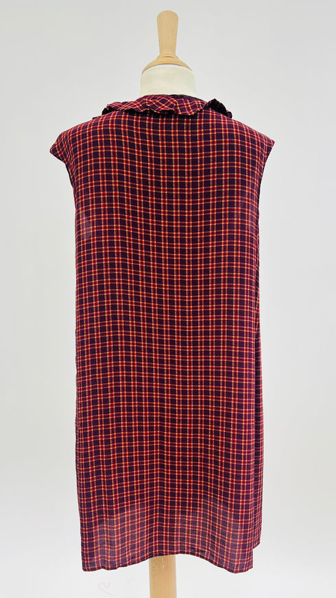 Abito midi motivo tartan