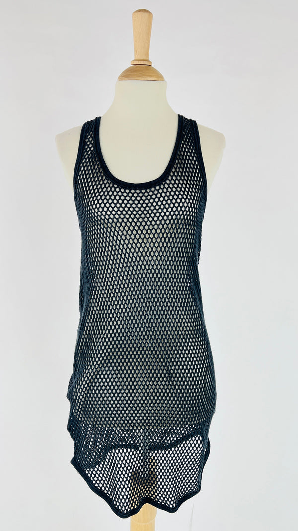 Top mesh blu navy