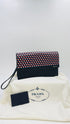 Pochette geometrica saffiano