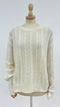 Maglione trecce cashmere-seta