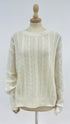 Maglione trecce cashmere-seta