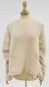 Maglione fondo forato